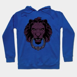 Purple Lion Face Hoodie